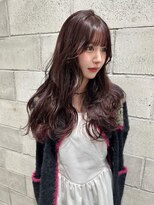 シーク 天神(SEEK)&nbsp;【SEEK茶木】ピンクブラウン　レイヤーカット　ピンクカラー