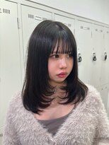 アッシュ 下北沢店(Ash)&nbsp;ミディアムレイヤー×オリーブグレージュ