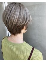 スーベニール(souvenir)&nbsp;白髪ぼかしハイライトカラー｜堺市初芝の美容室｜大人ショート