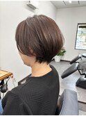 大人女性に人気のくびれヘア/ショートヘア/グレージュ@