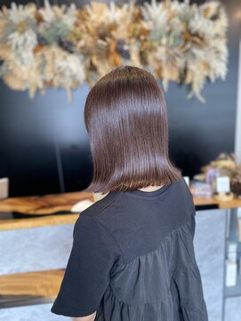 シロ(SHILO) 外ハネボブ・オレンジブラウン/諏訪