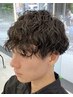 メンズカット＋スパイラルパーマ/波巻きスパイラル
