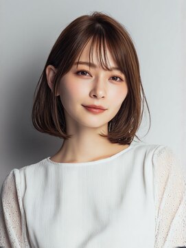 カミラボ(KAMI LABO) チェリーレッド 暗めカラー ショートボブ 髪質改善ダメージレス