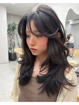 天神美容室 前田竜一天神大名レイヤーカットグレージュブラウン