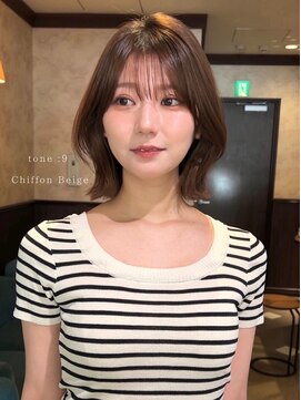 ロンド 銀座(Lond) ☆【春日】オリーブグレー/ボブ/ココアベージュ/黒髪/小顔