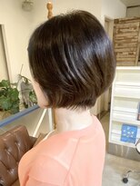 ヘアアンドメイクフリッシュ(HAIR&MAKE FRISCH)&nbsp;40代　ショートボブ　白髪