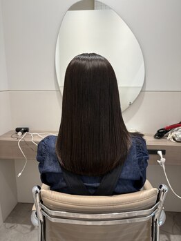 クラウンドット 銀座(crowndot)の写真/【銀座エリア/縮毛矯正 予約ランキング1位獲得実績あり！】諦めていた髪質も縮毛矯正で叶う/うる艶髪質改善