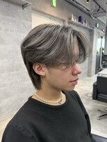 ルイス(L'wis)&nbsp;グレージュ アッシュ 渋谷 ブリーチ メンズ 学割