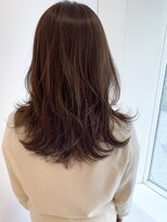 コルソ ケーツー 梅田 茶屋町(corso k-two) 《グレージュ》大人ベージュ×レイヤーセミロング