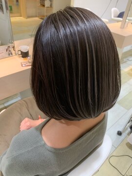 ヘアークラフト アニー 南郷18丁目店(HAIR CRAFT Annie) コントラストハイライトボブ