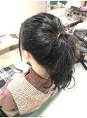 ポニーテール　ヘアアレンジ