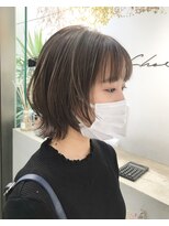 シェリ ヘアデザイン(CHERIE hair design) ソフトウルフボブ×シークレットハイライトグレー◎