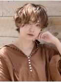 無造作パーマ_メンズライク_カーリーショート