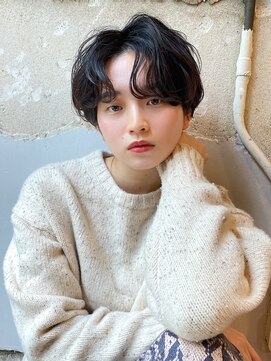 ディーエックス ウエスト(Dxxxx WEST) ショート×パーマ　大人ボブパーマ冬カラーふわふわショート