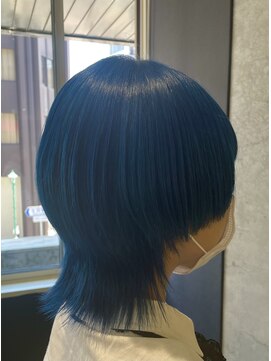 ナイン(N INE.) マッシュウルフ×ブルー