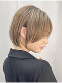 顔まわりレイヤー マッシュボブ 似合わせカット 大場猛