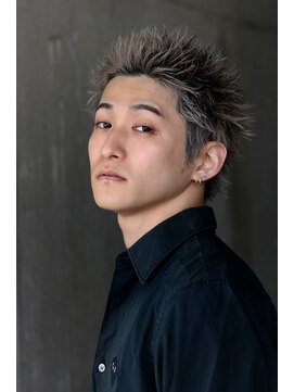 ネイビー(NAVY) オールアップバングショート 短髪 ベリショ 男髪