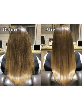 カミケンガレリア(kamiken. galleria) さらツヤ美カラー清潔感ロング髪質改善【カミケンガレリア】