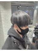 【立体感】men's BLACK×グレー 3Dスタイル/新出奈津樹