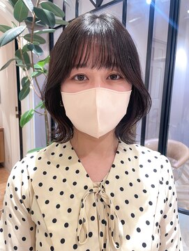 ロンド ブランシュ 錦糸町北口(Lond blanche) 韓国くびれレイヤーボブ ダークブラウン