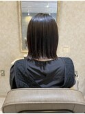 切りっぱなし外ハネ スタイル