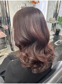 毛先パーマ、ロングヘア