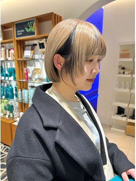 ビーハイブ 一番町店 アヴェダ(BEHIVE) アンブレラカラーミニボブ