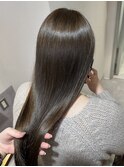30代40代50代大人オリーブベージュ酸性ストレート髪質改善カラー