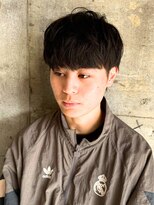 アルフレッド 平針店(alfRed)&nbsp;ナチュラルマッシュ ツーブロック 黒髪 眉毛 メンズ 20代 30代