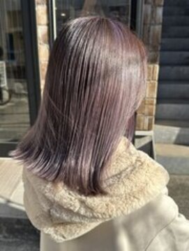 ラック 表参道(LUCK) ラベンダーハイライト/ラベンダーベージュ/切りっぱなし/表参道