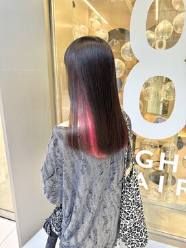 エイトヘアー(8 HAIR) ショッキングピンク～インナーカラー～