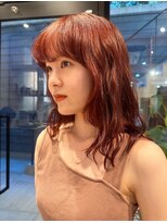 ガーデンヨコハマ(GARDEN YOKOHAMA) アプリコットオレンジ/パーマ/ミディアム