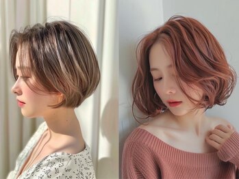 トレ(tre.)の写真/デザイン性の高い小顔魅せカットで理想の形へ。細部までこだわり、艶感溢れる大人ショートに