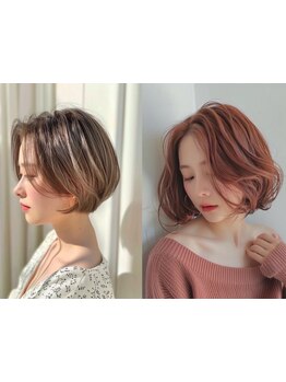 デザイン性の高い小顔魅せカットで理想の形へ。細部までこだわり、艶感溢れる大人ショートに