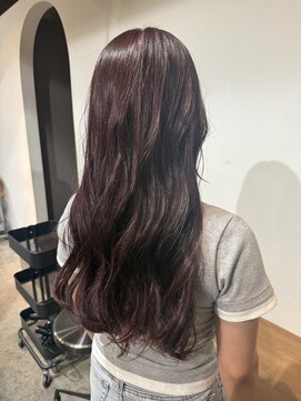 ブリーチなしピンクラベンダーカラー