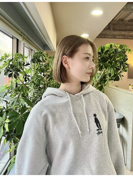 フラッグ ヘアー 天神西通り店(Flag HAIR) ハイトーンボブ