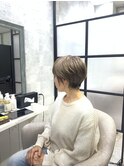 白髪ぼかし/白髪改善カラー/ショート/透明感カラー/脱白髪染め