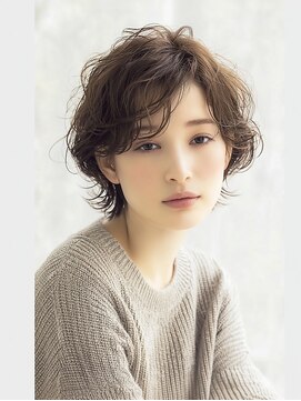 バイエイト(X８) ミセスエレガントパーマ　ニュアンスボブ　30代 40代 50代
