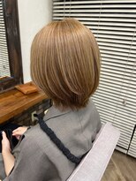シュリット(schritt)&nbsp;赤みなしハニーラテベージュカラーくびれボブ渋谷エジリ