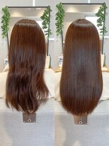 フィー 盛岡店(fee) 【Before→After】髪質改善/リンゴ幹細胞/ヘッドスパ/サラサラ