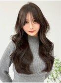 ブリーチなしで作る透明感カラー◎オリーブグレージュ/髪質改善