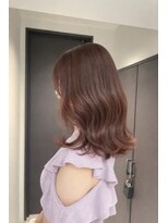シアバイルーシー(SIA by LUCEY)&nbsp;暖色カラーブリーチなしピンクカラー赤髪ボルドーカラーレッド