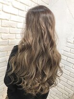 アジールヘア 東上野店(agir hair)&nbsp;ゆるふわロング/ハイライトミルクティベージュ【上野/東上野】