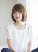 【寺尾拓巳】大人かわいいストレート毛先パーマボブ