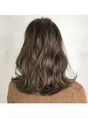 20代30代40代人気◎ミディアム大人可愛い色素改善ハイライト