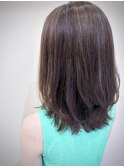 アッシュブルー、ミディアムヘア〈松本〉