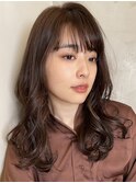 ゆるふわ重ためレイヤー コスメパーマ イルミナカラー20代30代