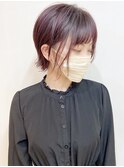 【松戸 ムラマツ】大人ショートボブ前髪ハイライトピンク