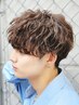 メンズカット+カラー+パーマ(スパイラル可)￥16500#原宿#韓国センターパート