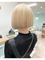 モリオフロムロンドン 大宮店(morio from London)&nbsp;【morio坪井】ケアブリーチ ×ブロンドボブ